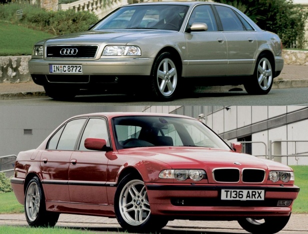 Audi A8 D2 i BMW 7 E38